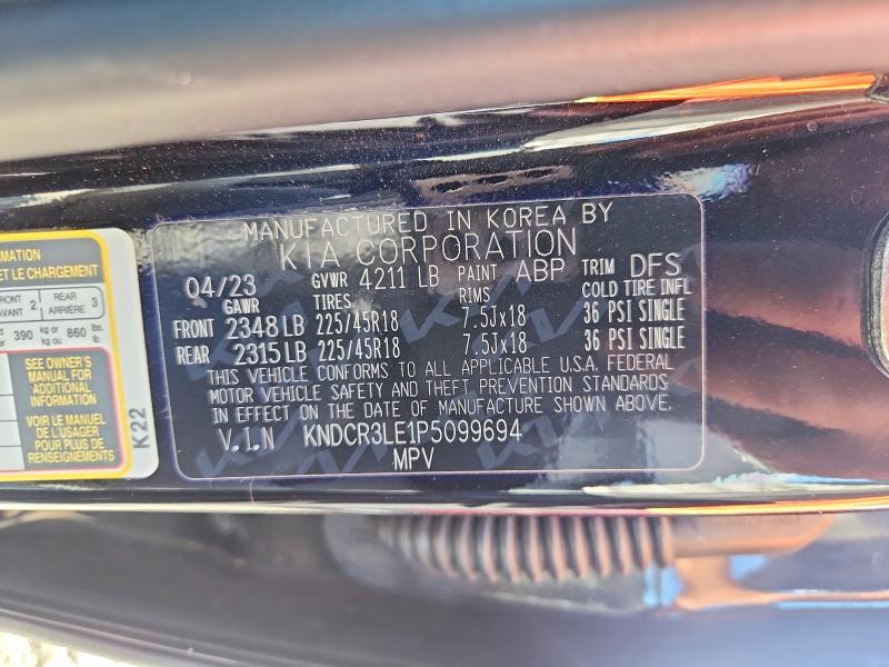 69052236 :رقم المزاد ، KNDCR3LE1P5099694 vin ، 2023 Kia Niro مزاد بيع