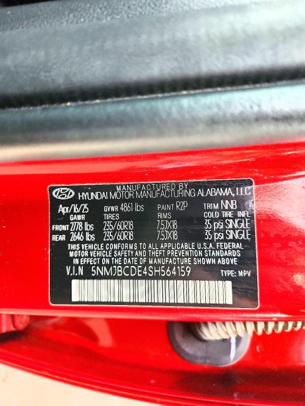 Продажа на аукционе авто 2025 Hyundai Tucson, vin: 5NMJBCDE4SH564159, номер лота: 70506366