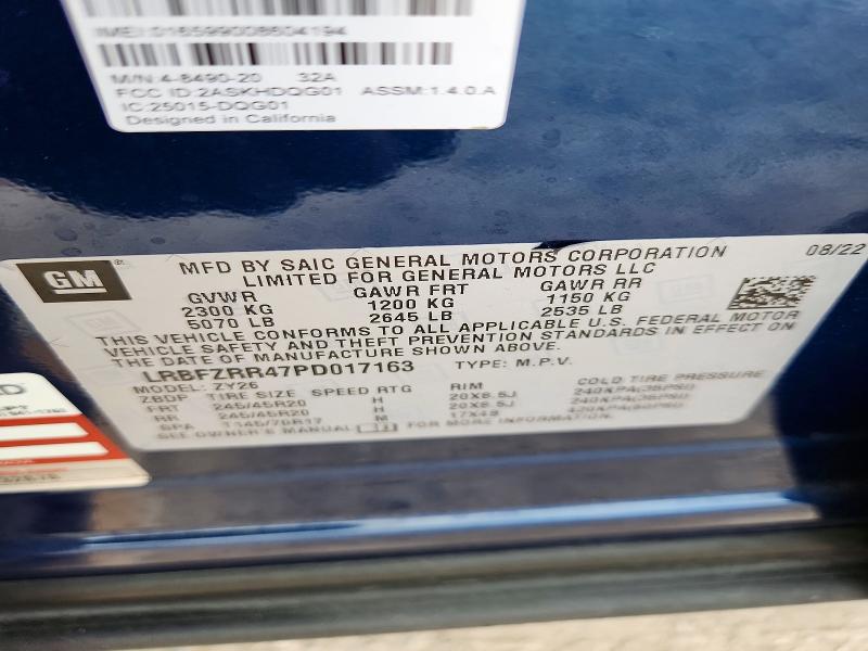 Aukcja sprzedaży 2023 Buick Envision, vin: LRBFZRR47PD017163, numer aukcji: 70870786