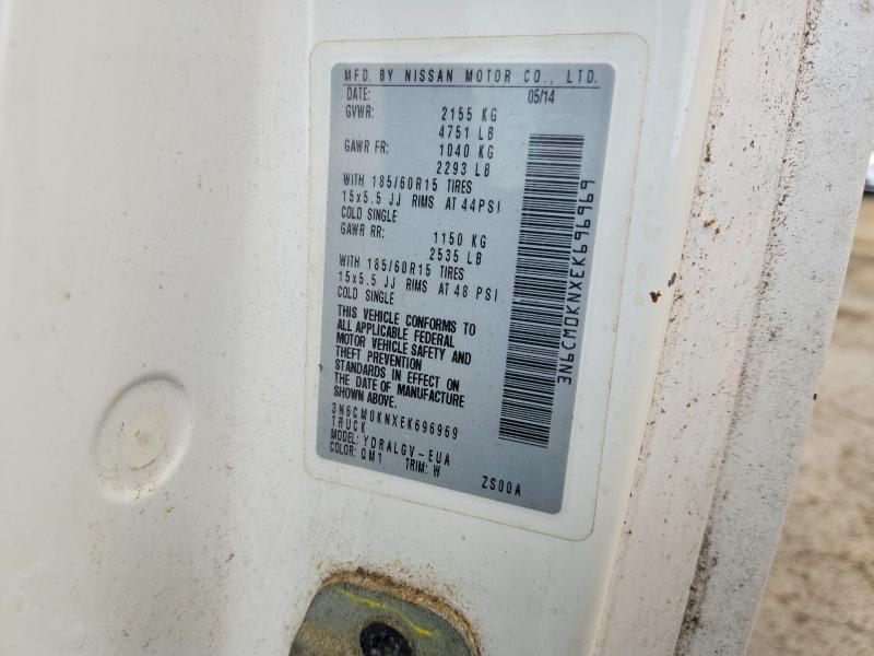 69105586 :رقم المزاد ، 3N6CM0KNXEK696969 vin ، 2014 Nissan Nv200 مزاد بيع