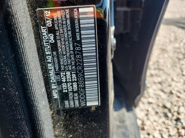 67538916 :رقم المزاد ، WDDGF8BB9CR228787 vin ، 2012 Mercedes-benz C مزاد بيع