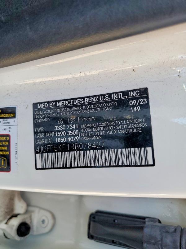 Продаж на аукціоні авто 2024 Mercedes-benz Gls, vin: 4JGFF5KE1RB078427, номер лоту: 67532146