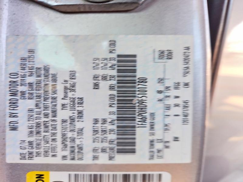 Aukcja sprzedaży 2015 Ford Fusion, vin: 1FA6P0HD9F5101780, numer aukcji: 68780376