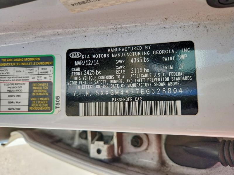 Aukcja sprzedaży 2014 Kia Optima, vin: 5XXGM4A77EG328804, numer aukcji: 69421586