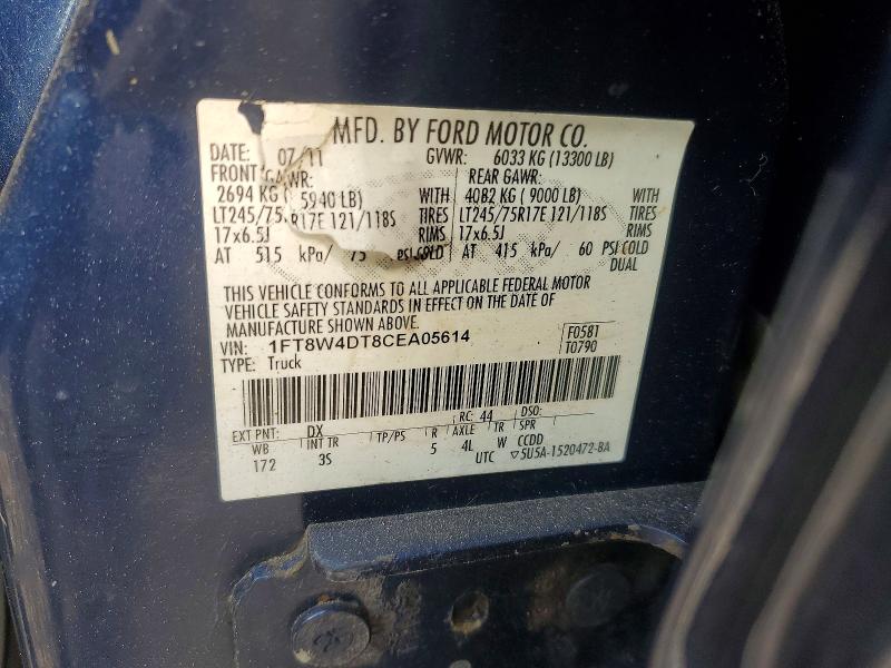 Aukcja sprzedaży 2012 Ford F450, vin: 1FT8W4DT8CEA05614, numer aukcji: 69232996