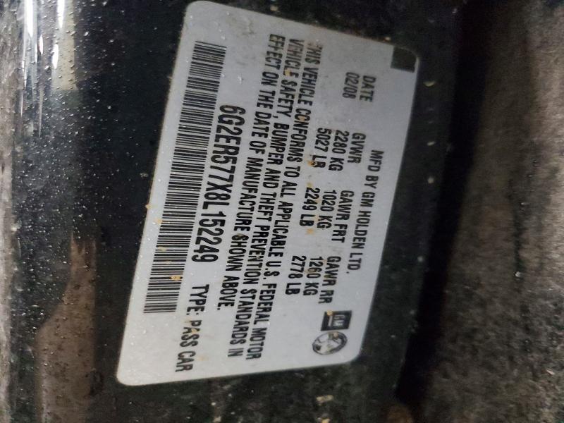 68644416 :رقم المزاد ، 6G2ER577X8L152249 vin ، 2008 Pontiac G8 مزاد بيع