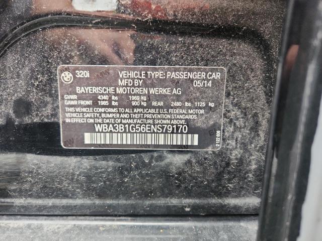 Продаж на аукціоні авто 2014 Bmw 320, vin: WBA3B1G56ENS79170, номер лоту: 69146356