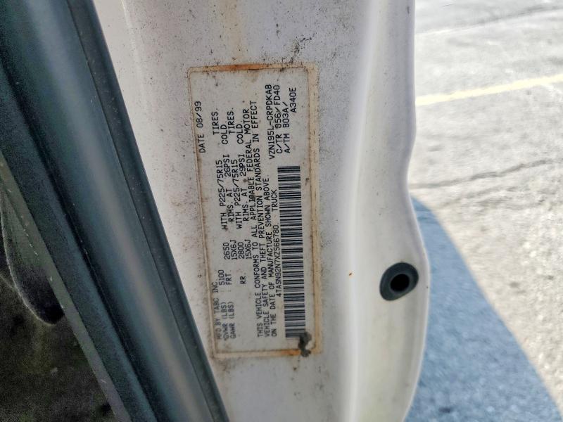 1999 Toyota Tacoma მანქანა იყიდება აუქციონზე, vin: 4TASN92N7XZ566780, აუქციონის ნომერი: 69105076