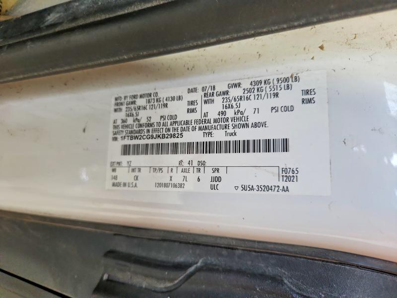 Aukcja sprzedaży 2018 Ford Transit, vin: 1FTBW2CG9JKB29825, numer aukcji: 70358476