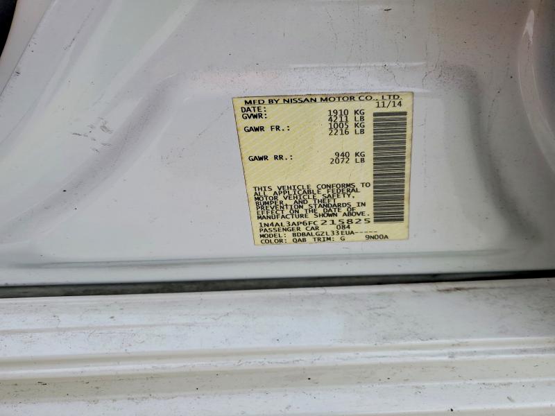 Aukcja sprzedaży 2015 Nissan Altima, vin: 1N4AL3AP6FC215825, numer aukcji: 69910156
