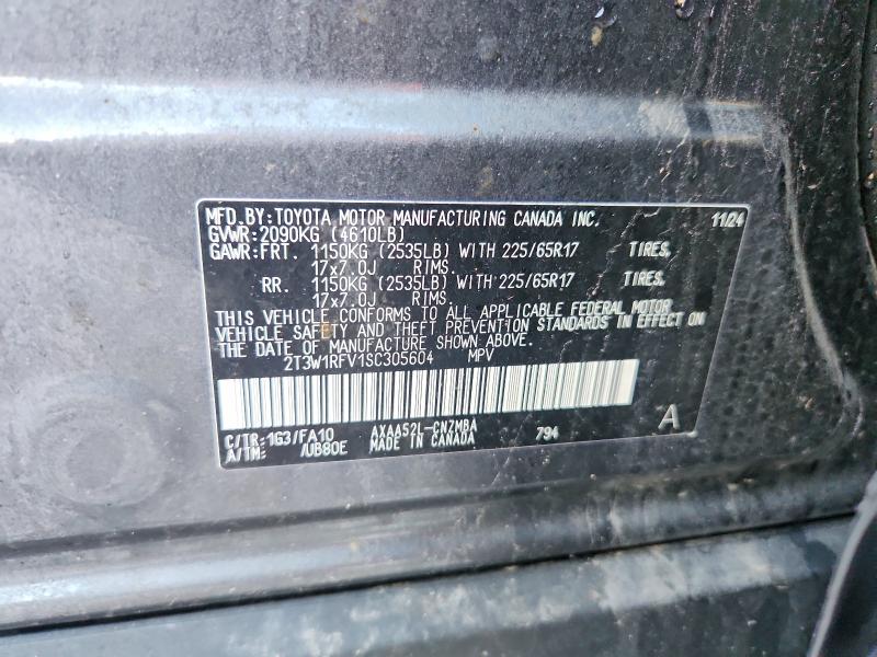 Продаж на аукціоні авто 2025 Toyota Rav4, vin: 2T3W1RFV1SC305604, номер лоту: 70476726