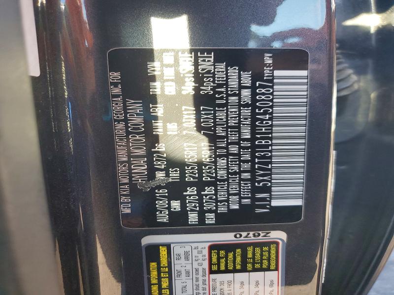 Продаж на аукціоні авто 2017 Hyundai Santa Fe Sport, vin: 5XYZT3LB1HG450887, номер лоту: 69579986