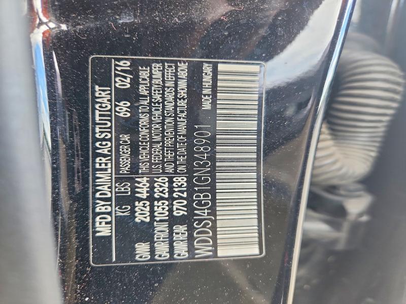 70968186 :رقم المزاد ، WDDSJ4GB1GN348901 vin ، 2016 Mercedes-benz Cla مزاد بيع