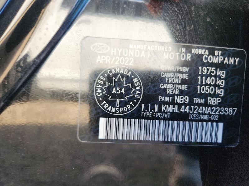 Продаж на аукціоні авто 2022 Hyundai Sonata, vin: KMHL44J24NA223387, номер лоту: 68154166