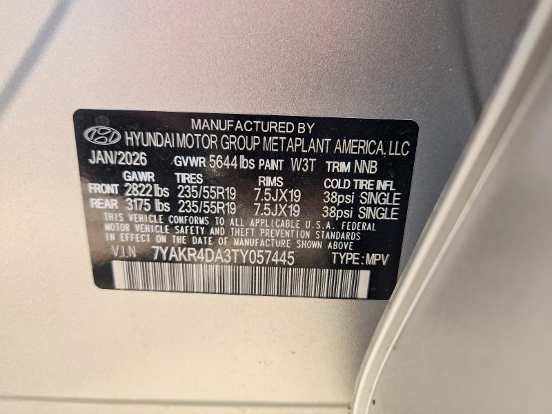 Продаж на аукціоні авто 2026 Hyundai Ioniq 5, vin: 7YAKR4DA3TY057445, номер лоту: 69317016