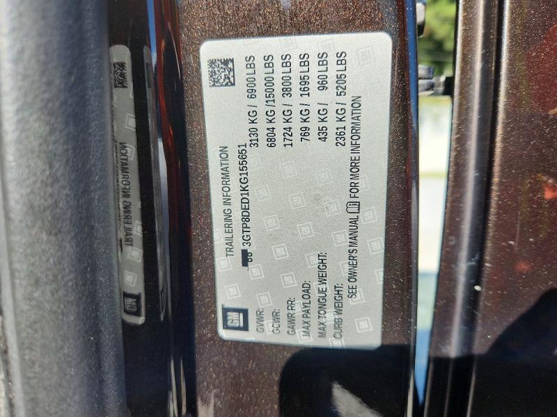 Продаж на аукціоні авто 2019 Gmc Sierra, vin: 3GTP8DED1KG155651, номер лоту: 68569546