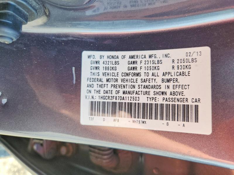 Продажа на аукционе авто 2013 Honda Accord, vin: 1HGCR2F87DA112503, номер лота: 68338206