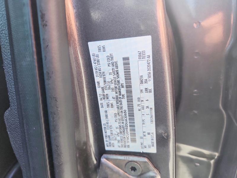 67483456 :رقم المزاد ، 1FMCU0H92DUA30650 vin ، 2013 Ford Escape مزاد بيع
