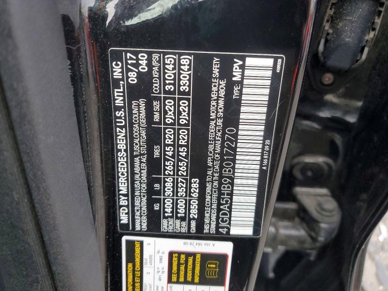 Продажа на аукционе авто 2018 Mercedes-benz Gle, vin: 4JGDA5HB9JB017270, номер лота: 70419536