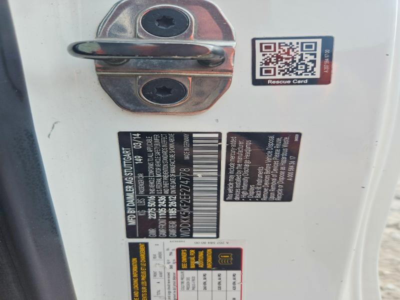 68954346 :رقم المزاد ، WDDKK5KF2EF274778 vin ، 2014 Mercedes-benz E مزاد بيع