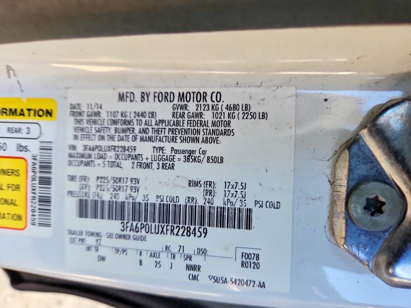 Продаж на аукціоні авто 2015 Ford Fusion, vin: 3FA6P0LUXFR228459, номер лоту: 68669196