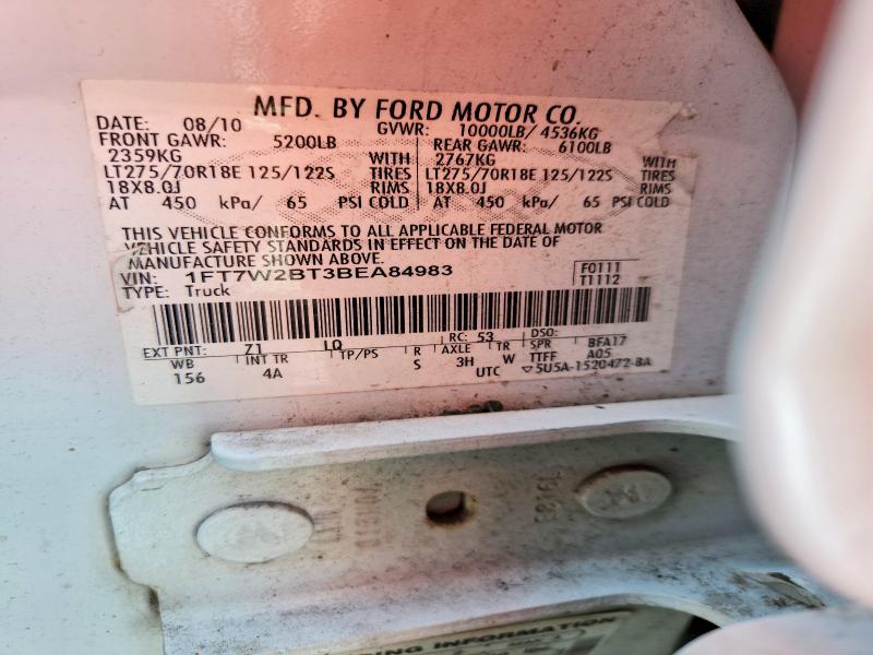 Продажа на аукционе авто 2011 Ford F250, vin: 1FT7W2BT3BEA84983, номер лота: 68249756