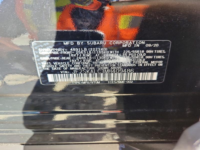 Продаж на аукціоні авто 2021 Subaru Forester, vin: JF2SKALC3MH409486, номер лоту: 69461676