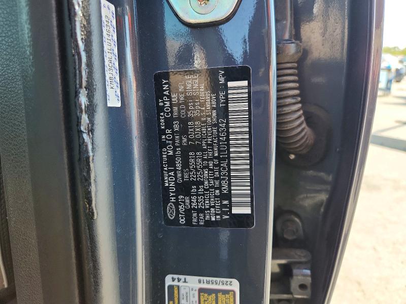67295436 :رقم المزاد ، KM8J3CAL1LU146342 vin ، 2020 Hyundai Tucson مزاد بيع