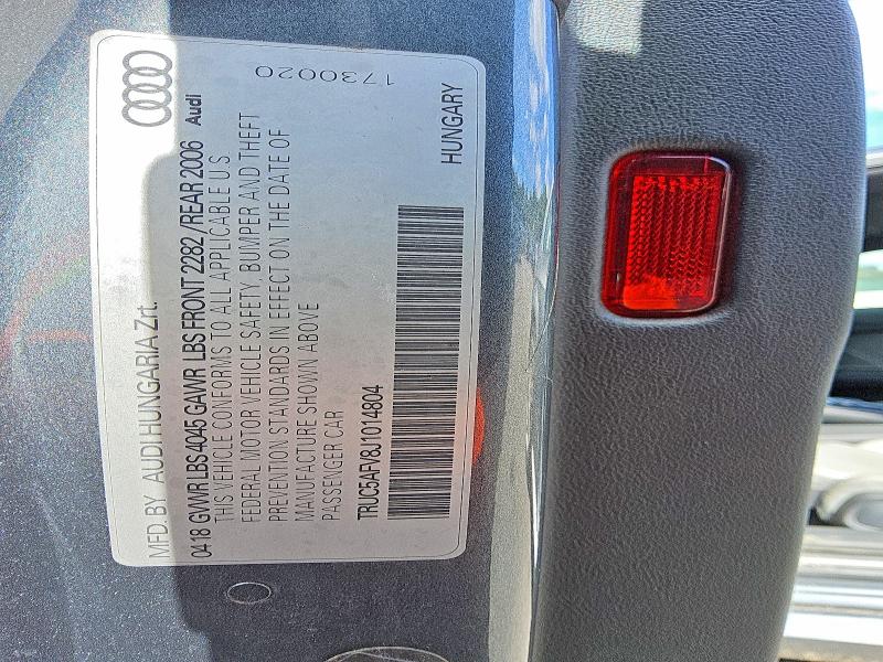 Aukcja sprzedaży 2018 Audi Tt, vin: TRUC5AFV8J1014804, numer aukcji: 70067606