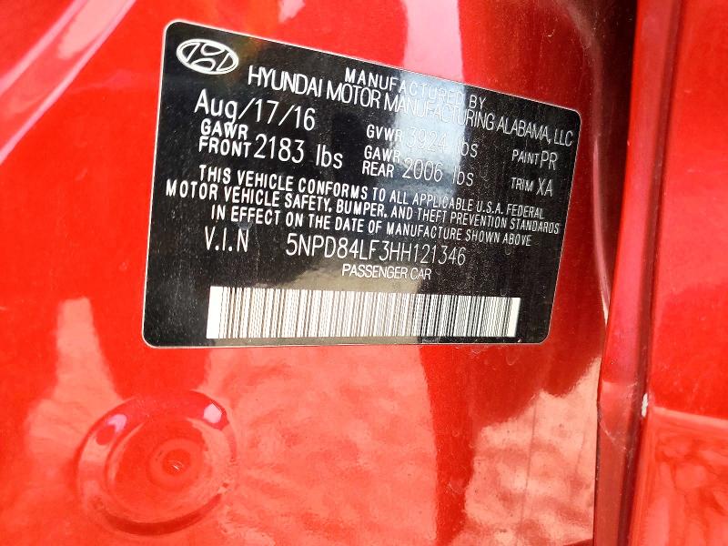 Aukcja sprzedaży 2017 Hyundai Elantra, vin: 5NPD84LF3HH121346, numer aukcji: 69518936
