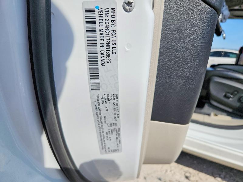Aukcja sprzedaży 2022 Chrysler Pacifica, vin: 2C4RC1L72NR139525, numer aukcji: 68046246