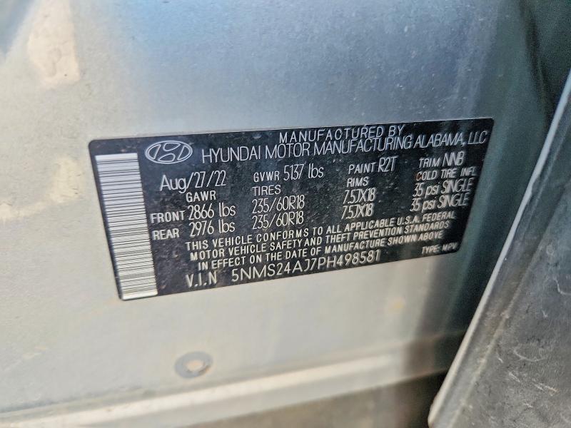 Продаж на аукціоні авто 2023 Hyundai Santa Fe, vin: 5NMS24AJ7PH498581, номер лоту: 67682566