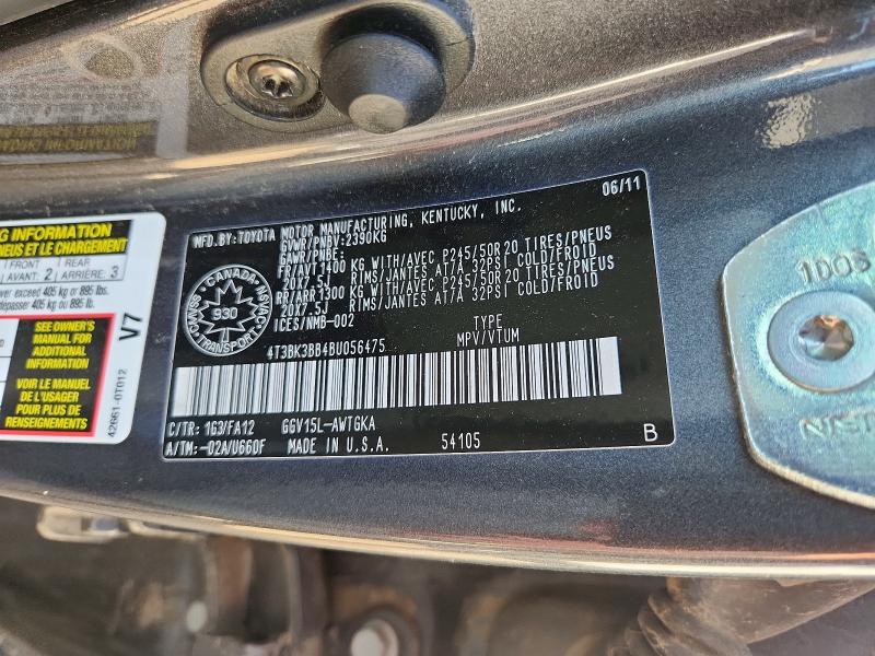 Продажа на аукционе авто 2011 Toyota Venza, vin: 4T3BK3BB4BU056475, номер лота: 67626306