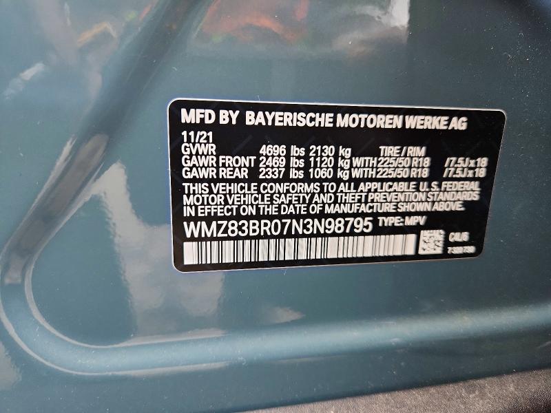 Продаж на аукціоні авто 2022 Mini Cooper, vin: WMZ83BR07N3N98795, номер лоту: 70145226