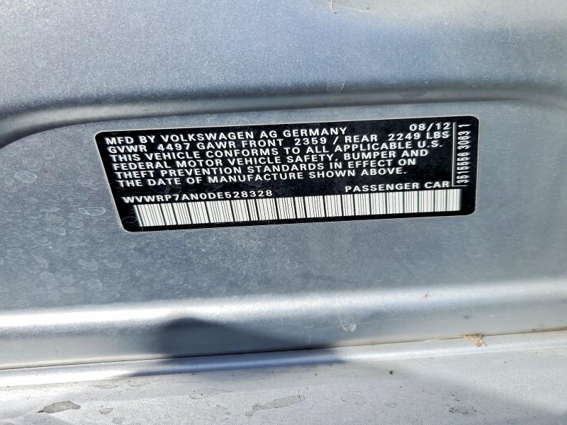 Продаж на аукціоні авто 2013 Volkswagen Cc, vin: WVWRP7AN0DE528328, номер лоту: 68496236