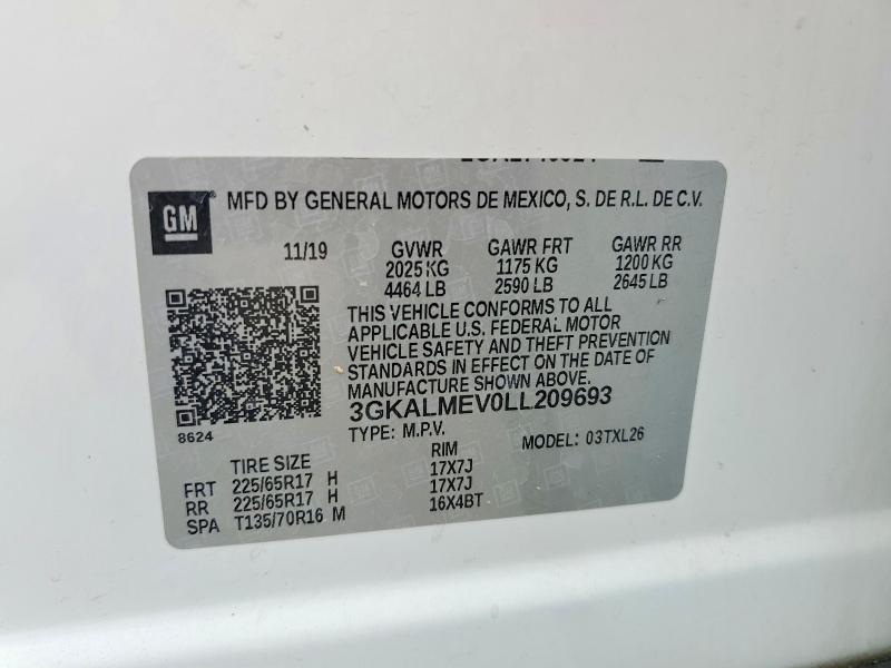 Продажа на аукционе авто 2020 Gmc Terrain, vin: 3GKALMEV0LL209693, номер лота: 69133826