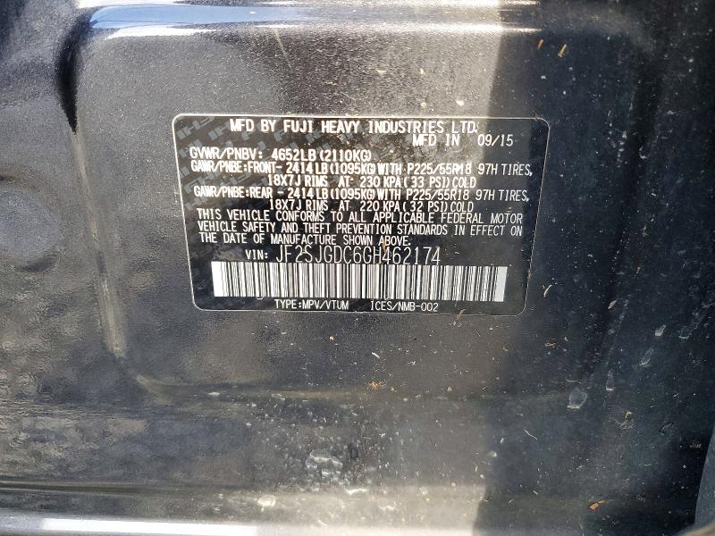 Aukcja sprzedaży 2016 Subaru Forester, vin: JF2SJGDC6GH462174, numer aukcji: 69697446