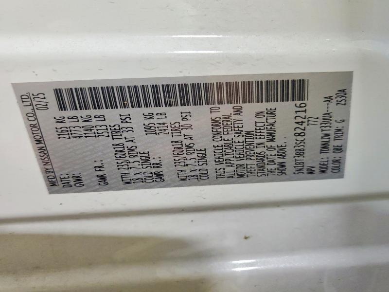Продажа на аукционе авто 2025 Nissan Rogue, vin: 5N1BT3BB3SC824216, номер лота: 70596946