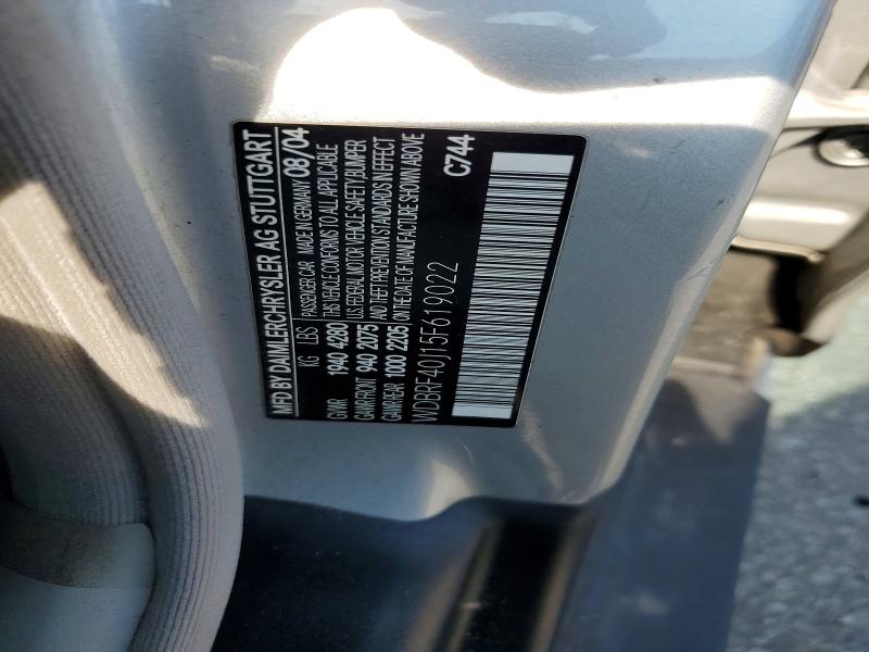 2005 Mercedes-benz C მანქანა იყიდება აუქციონზე, vin: WDBRF40J15G619022, აუქციონის ნომერი: 68679326