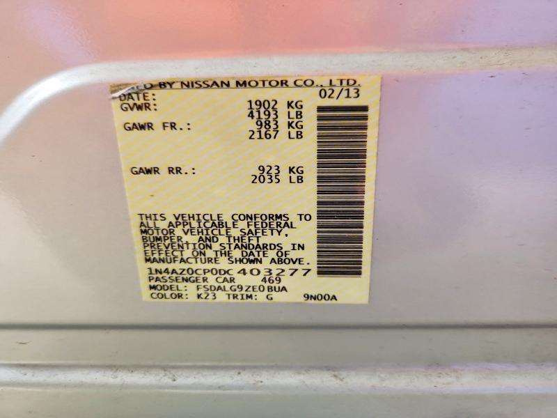 Aukcja sprzedaży 2013 Nissan Leaf, vin: 1N4AZ0CP0DC403277, numer aukcji: 69597976