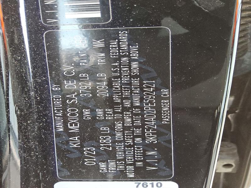 Aukcja sprzedaży 2023 Kia Forte, vin: 3KPF24AD2PE592421, numer aukcji: 68573836