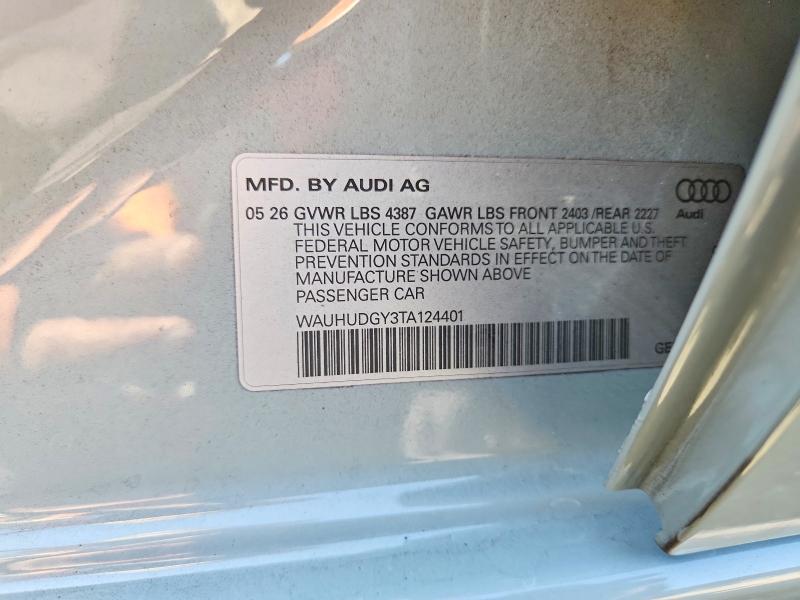 Продаж на аукціоні авто 2026 Audi A3, vin: WAUHUDGY3TA124401, номер лоту: 67535066
