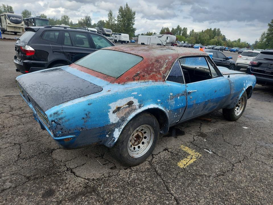 68010946 :رقم المزاد ، 223377U108487 vin ، 1967 Pontiac Firebird مزاد بيع