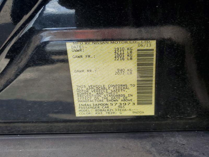 68359986 :رقم المزاد ، 1N4AL3AP0DN573973 vin ، 2013 Nissan Altima مزاد بيع
