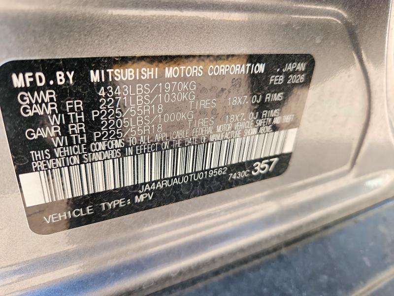 Продажа на аукционе авто 2026 Mitsubishi Outlander Sport, vin: JA4ARUAU0TU019562, номер лота: 68363646
