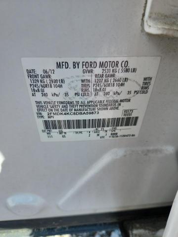Продаж на аукціоні авто 2013 Ford Edge, vin: 2FMDK4KC8DBA59873, номер лоту: 67202156