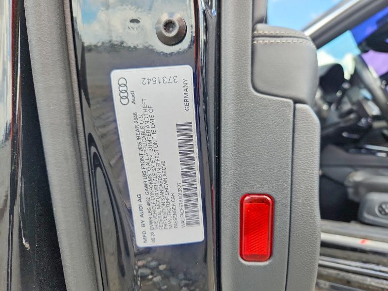Aukcja sprzedaży 2024 Audi A5, vin: WAUFACF57RA013327, numer aukcji: 69924726