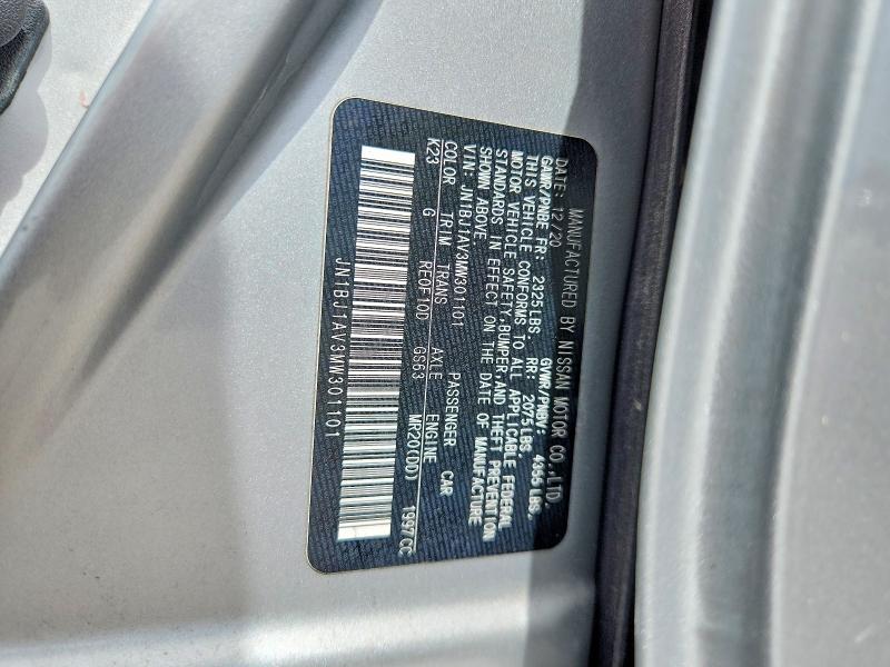 Продажа на аукционе авто 2021 Nissan Rogue Sport, vin: JN1BJ1AV3MW301101, номер лота: 67510216