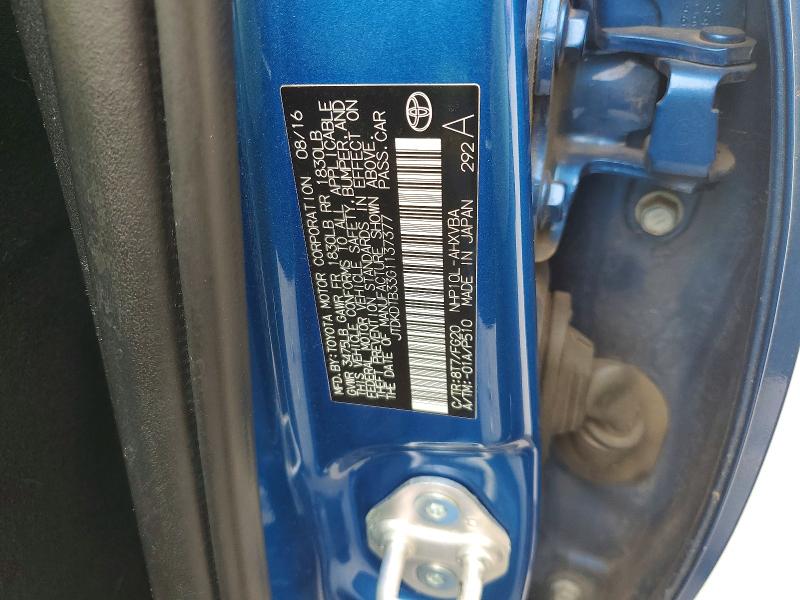Продажа на аукционе авто 2016 Toyota Prius C, vin: JTDKDTB33G1137377, номер лота: 69683006