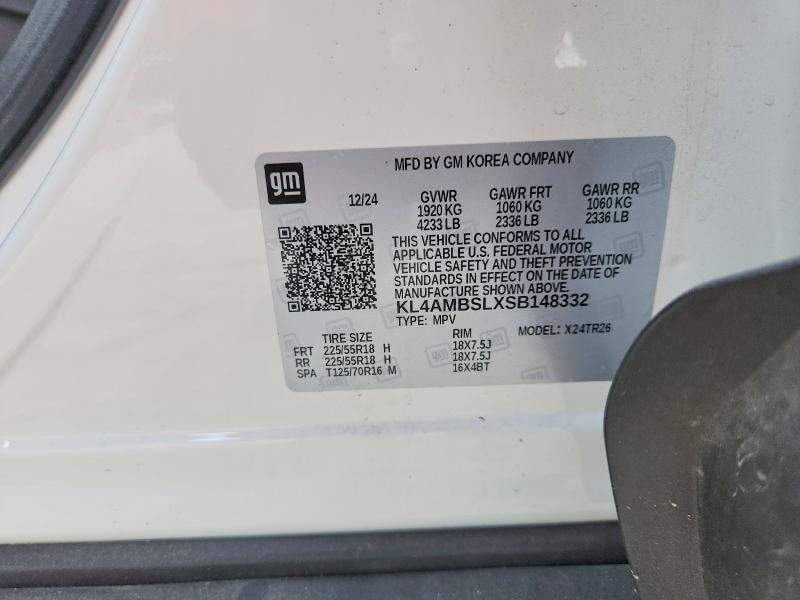 2025 Buick Encore Gx მანქანა იყიდება აუქციონზე, vin: KL4AMBSLXSB148332, აუქციონის ნომერი: 68069416